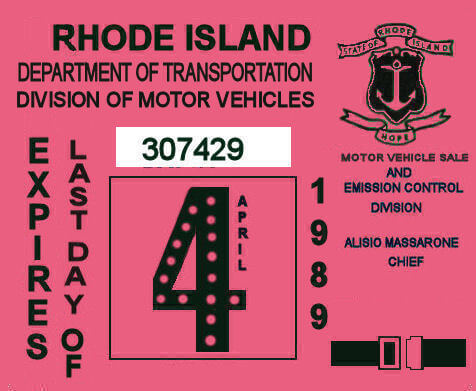 (image for) 1989 Rhode Island Inspection
